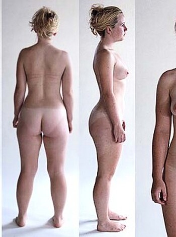 "Here's a picture of some hot chick fuckin' strippin' down to her underwear and shit."