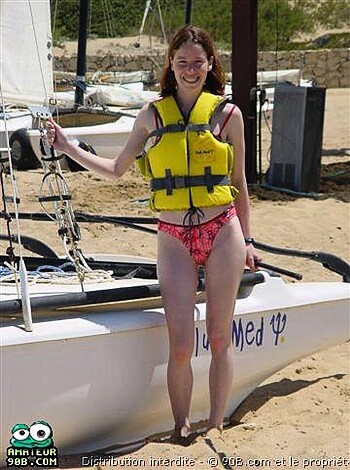 Naked Teen Girlfriend Marie-Ange at beach - Photo 91