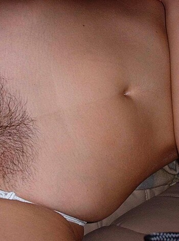 "Check out this hairy-ass chick in her thong."