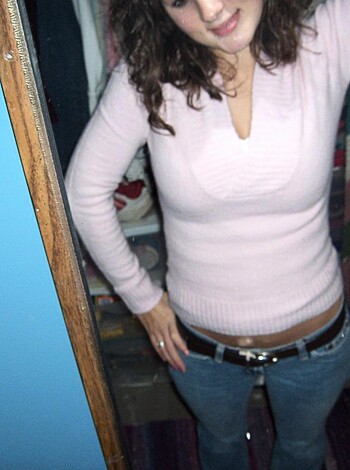 "Hot piece of ass in a fucking pink sweater."