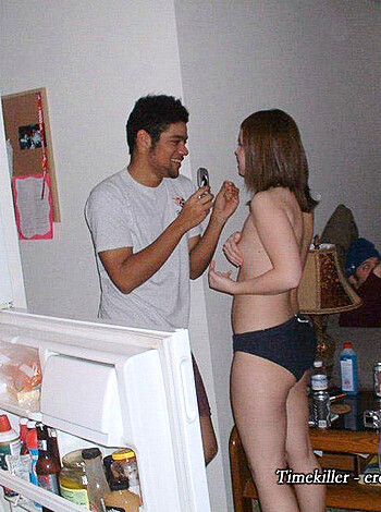"F***in' hell, b****! Ya got any pants on, or you just gonna stand there with your d*** out?"