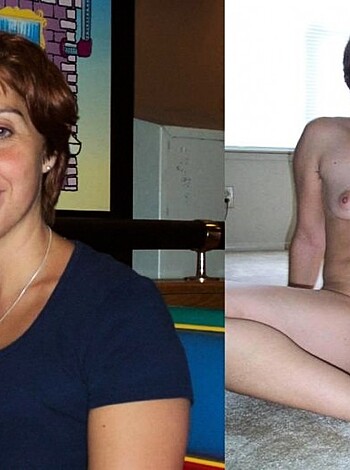 """
Busty blonde babe spreadin' her assets, gettin' naked and shit for the papparazzi.
""" 

Or

"""
Chick in a see-through bra flashin' her boobs and vagina for some dudes with cameras.
"""