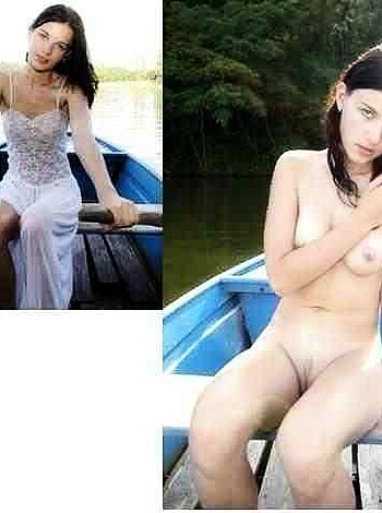 A chick with tits sunbathing on a boat, swearing like a sailor.