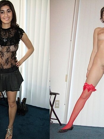 Here's a picture of some bimbo stripping down to her skanky lingerie so you can see the difference between slutty and sexy.