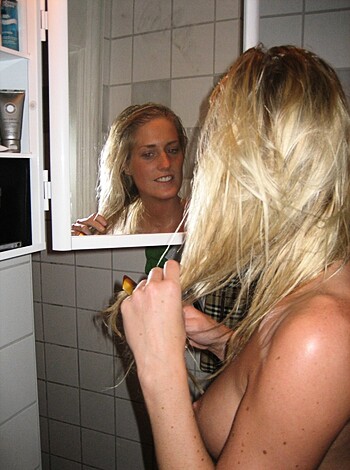 Blond Norwegian girl with big boobs - Photo 12