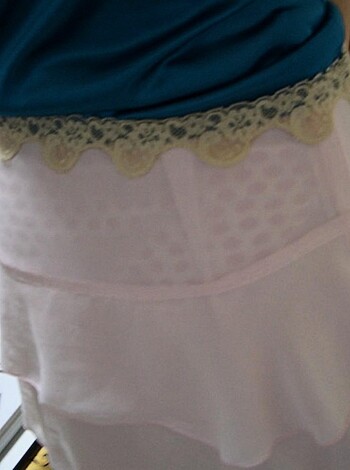 "A set of pink-assed thong panties on full display."