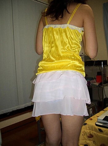 "Get a load of that bitch's tushy in the skimpy lingerie!"