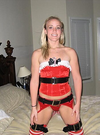 "You can fucking see the nude chick dressed like Santa in her sexy underwear."