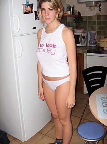 Hot Blonde shows her Naked Body and giving Blowjob - Photo 79