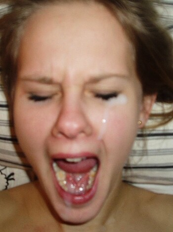 Fucking bitch has her fucking eyes shut while she fucking screams like a fucking retard, all while she's got her goddamn tits hanging out for everyone to see!