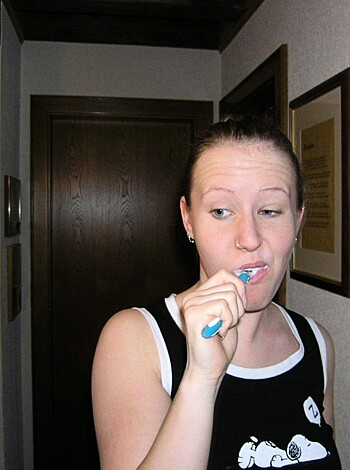 Blond with nosering and puffy nipples - Photo 12