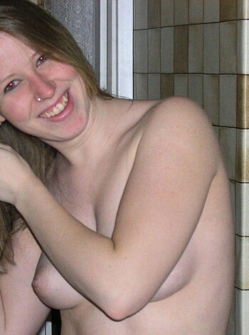 Blond with nosering and puffy nipples - Photo 53