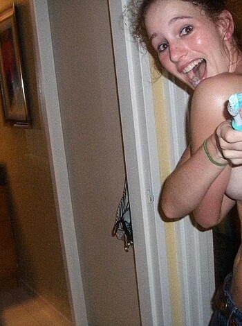 "Look at this fucking bitch with her tits out, finger-gunning the camera."