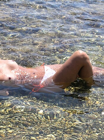 Beach Girl in warer - Photo 1