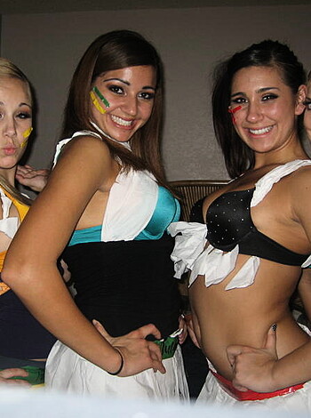 These sluts got dressed up like goddamn Romans just for some fuckin' party!