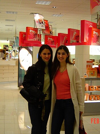 Fuckin' chicks browsing bullshit beauty products in a fucking department store.