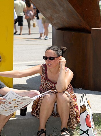 F*cking broad is chatting up some dude while the rest of us walk past her like sh*t.