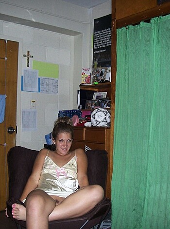 "Here's a fucking pic of some bitch with tits hanging out, dicksucker."