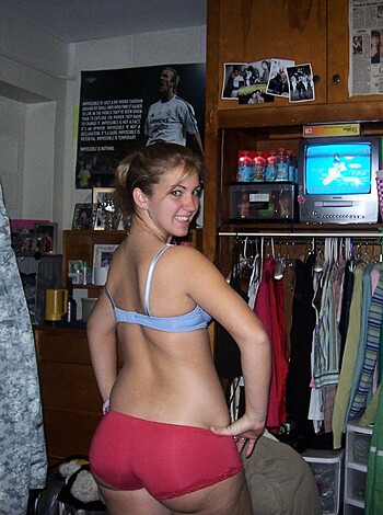 Here's the limiter, use it wisely:
Vulgar description of image - A chick in a tight-ass red thong with no fucking top on.