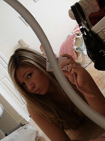 Sexy blonde teen selfshot  - Photo 64