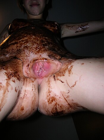 """
Fucking hot chick covered in fucking chocolate and butter.
"""