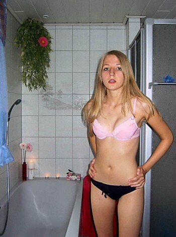 Russian blonde with small tits - Photo 28