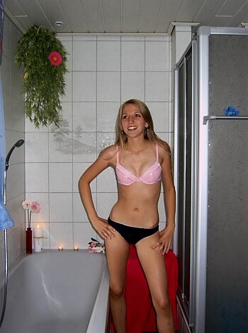 Russian blonde with small tits - Photo 42