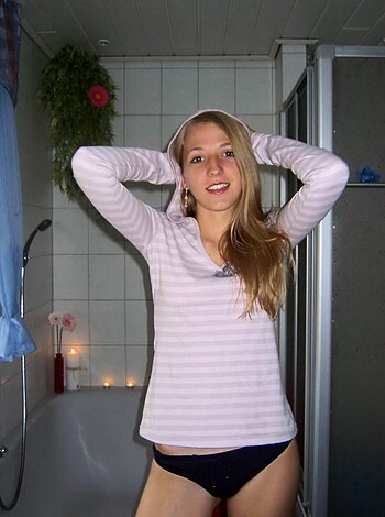 Russian blonde with small tits - Photo 50