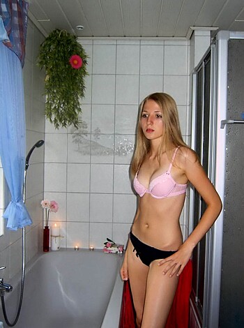Russian blonde with small tits - Photo 55