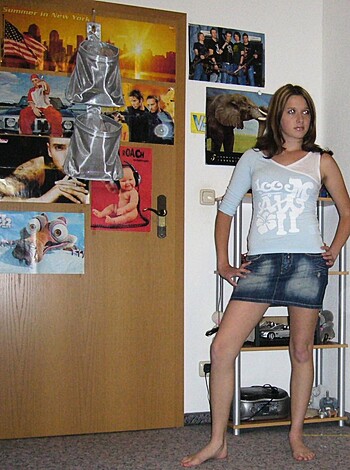 Young gf Becca pose at home - Photo 145