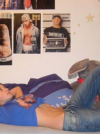 Young gf Becca pose at home - Photo 255