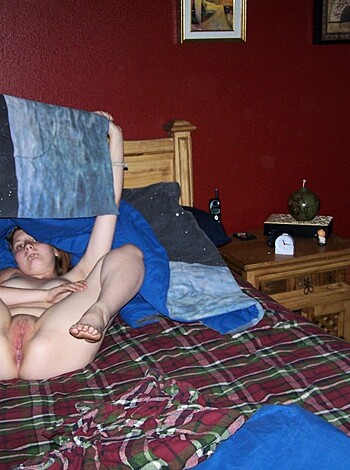 "Fucking hell, check out this bitch's hairy twat and ass cheeks."