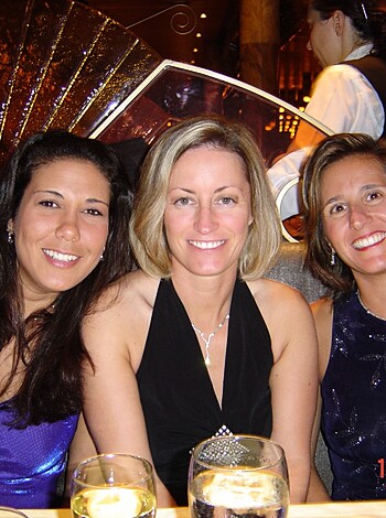 The three bitches dressed up like sluts taking pics at the ass-fuckery.