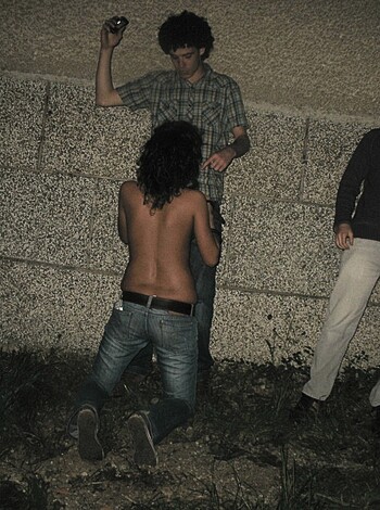 "Here's some naked dudes getting it on in the fucking park at night, suckers."