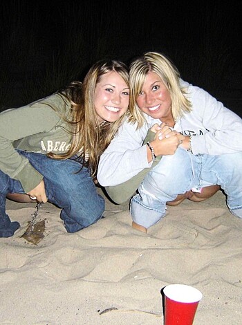 "Fucking hot bitches taking selfie on the shores of fuck-knows-where at night."