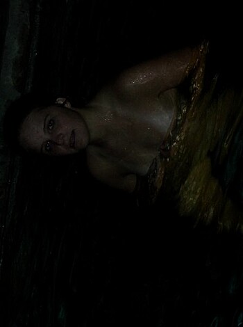 "Look at this fuckin' picture. It shows some hot chick with no top on, floatin' naked in the goddamn pool."