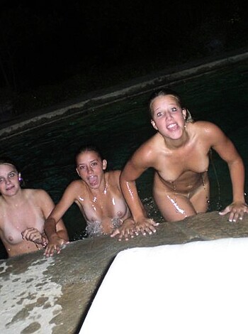 """
Three tits out bitches by the pool.
"""