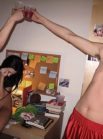Amateur college dorm sex party - Photo 64
