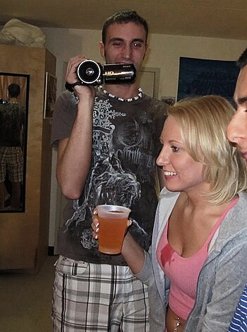 Amateur college dorm sex party - Photo 72