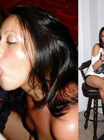 This image shows a busty broad with a big mouth sucking dick while her friend holds a brewskie.