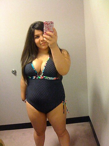 """
Hot babe in skimpy bathing suit.
"""