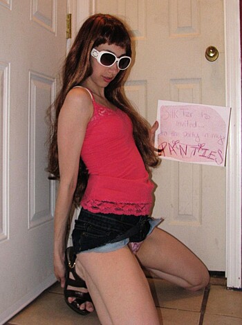 Steph - Amateur Teen in Silky Panties - Photo 34