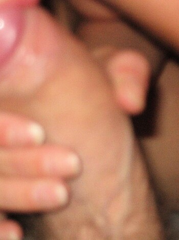 Shaved blonde sucking and masturbating - Photo 15