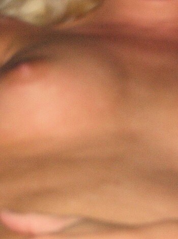 Shaved blonde sucking and masturbating - Photo 19