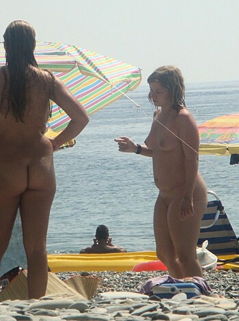 Trio of hot german teens naked on the beach - Photo 50