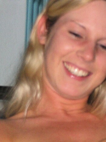 Blonde girl masturbating and sucking cock - Photo 20
