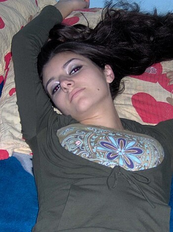 "Bitch laying down with her fucking head up ass."