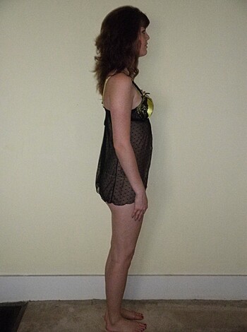 Superb teen standing nude for camera - Photo 45