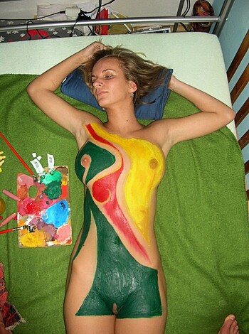 "Check out this bitch with a fuckin' bird tattooed on her ass and pussy."
