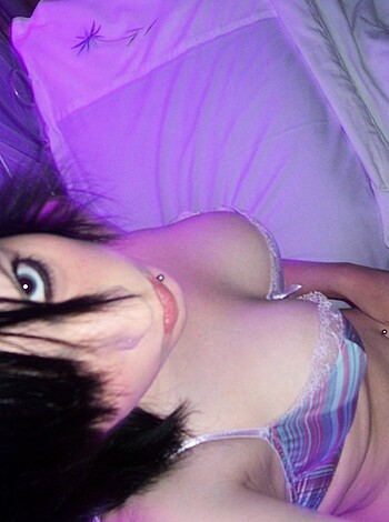 """
Nude chick stretched out on mattress with matching underwear, waiting for the next fuck.
"""